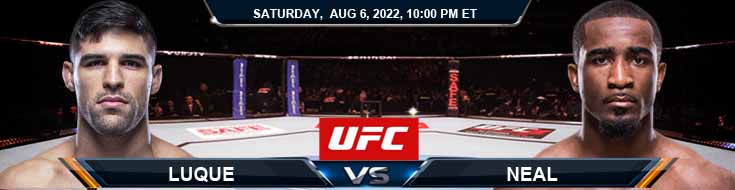 UFC pada ESPN 40 Luque vs Neal 08-06-2022 Peluang dan Tips Pratinjau Game