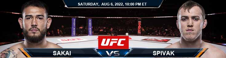 UFC on ESPN 40 Sakai vs Spivak 08-06-2022 Preview Fight Analysis and Spread
