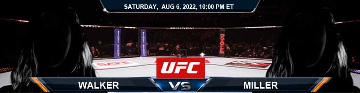 UFC on ESPN 40 Walker vs Miller 08-06-2022 Fight Spread Forecast and Picks