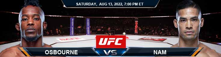 UFC on ESPN 41 Osbourne vs Nam 08-13-2022 Fight Predictions Analysis and Odds
