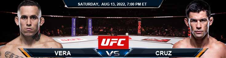 UFC on ESPN 41 Vera vs Cruz 08-13-2022 Fight Predictions Picks and Odds