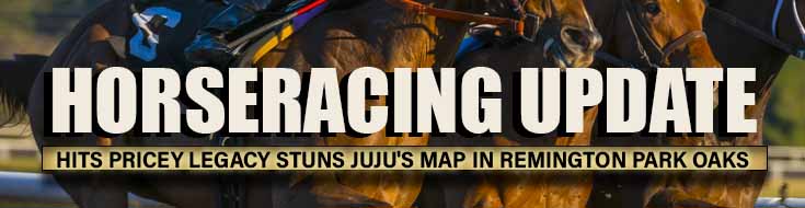 Hits Pricey Legacy Stuns Juju's Map in Remington Park Oaks