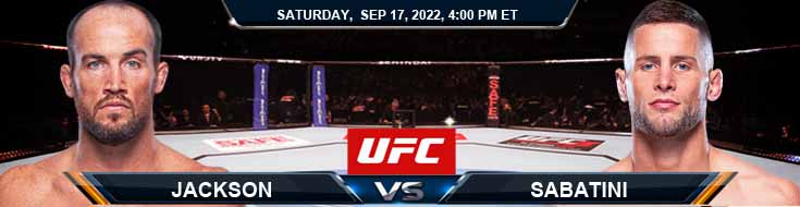 UFC Fight Night 210 Jackson vs Sabatini 17-09-2022 Analisis Pilihan dan Tips Terbaik