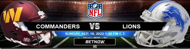 Washington Commanders vs Detroit Lions 18-09-2022 Minggu #2 Analisis Odds dan Pilihan Sepak Bola