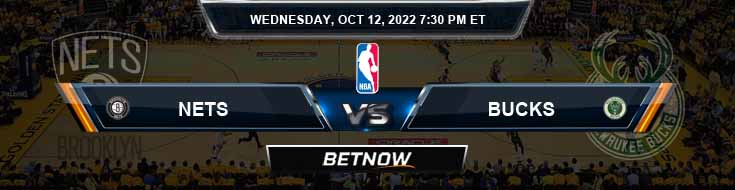 Brooklyn Nets vs Milwaukee Bucks 10-12-2022 Pilihan dan Perkiraan Odds