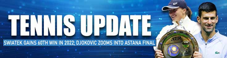 Iga Swiatek meraih kemenangan ke-60 pada 2022;  Djokovic melaju ke final Astana