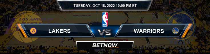 Pilihan dan Prediksi Odds Los Angeles Lakers vs Golden State Warriors 10-18-2022