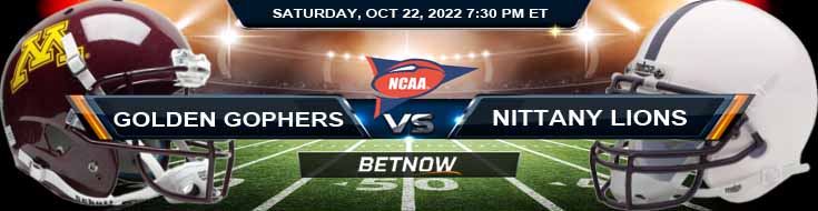 Minnesota Golden Gophers vs Penn State Nittany Lions 10-22-2022 Pilihan dan Perkiraan Odds