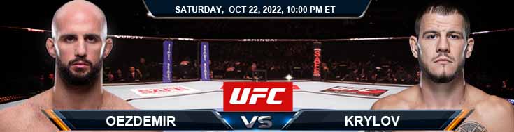 UFC 280 Oezdemir vs Krylov 10-22-2022 memilih prediksi dan pratinjau