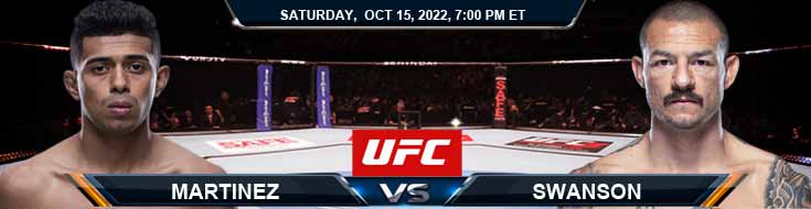 UFC Fight Night 212: Jonathan Martinez vs Cub Swanson 10-15-2022 Pilihan, Prediksi, dan Pratinjau
