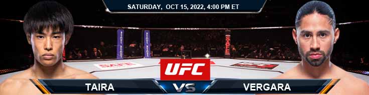 UFC Fight Night 212 Tatsuro Taira vs CJ Vergara 10-15-2022 Analisis dan Pilihan Odds
