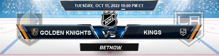 Vegas Golden Knights vs Los Angeles Kings 10-11-2022 Pilihan dan Pratinjau Odds