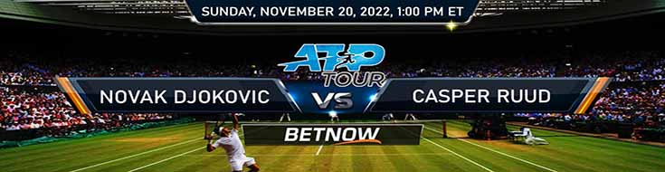ATP Tour Finals Novak Djokovic vs Casper Ruud 11-20-2022 Picks Predictions Preview