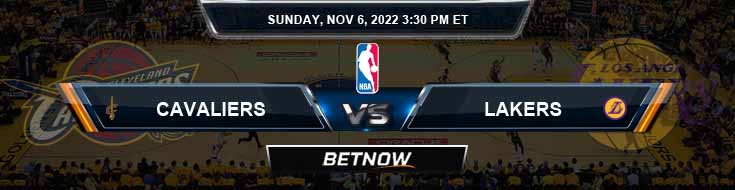 Cleveland Cavaliers vs Los Angeles Lakers 11-6-2022 Pilihan dan Prediksi Odds