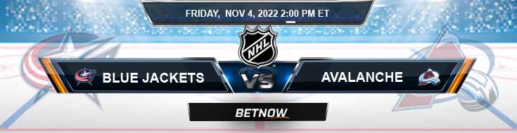 Columbus Blue Jackets vs Colorado Avalanche 11-4-2022 Picks Tips and Preview