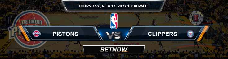 Detroit Pistons vs Los Angeles Clippers 11-17-2022 Forecast Predictions and Tips