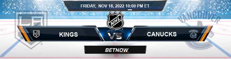 Los Angeles Kings vs Vancouver Canucks 11-18-2022 Odds Picks and Predictions