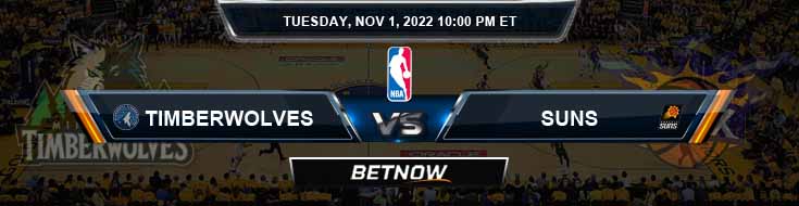 Minnesota Timberwolves vs Phoenix Suns 11-1-2022 Pratinjau Prediksi dan Analisis Game