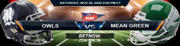 Rice Owls vs North Texas Mean Green 11-26-2022 Odds Analysis and Picks