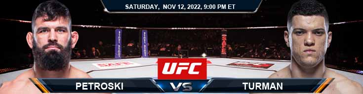 UFC 281 Andre Petroski vs Wellington Turman 11-12-2022 Picks Predictions and Preview