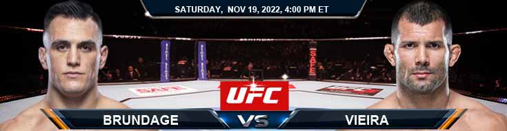 UFC Fight Night 215 Brundage vs Vieira 11-19-2022 Odds Analysis and Picks