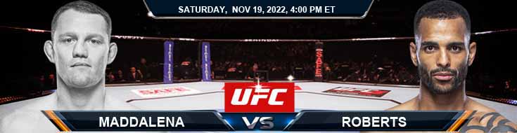 UFC Fight Night 215 Della Maddalena vs Roberts 11-19-2022 Picks Predictions and Preview