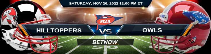 Western Kentucky Hilltoppers vs Florida Atlantic Owls 11-26-2022 Picks Forecast and Predictions