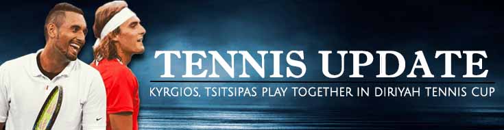 Kyrgios-Tsitsipas play together in Diriyah Tennis Cup