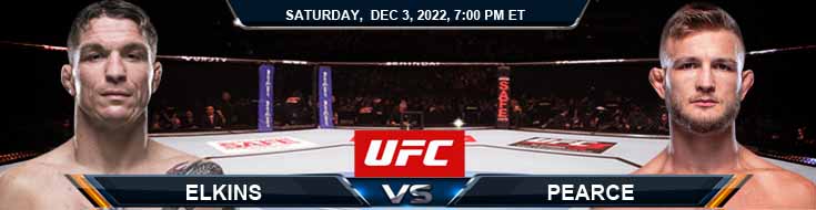 UFC Fight Night Elkins vs Pearce 12-3-2022 Picks Predictions and Previews