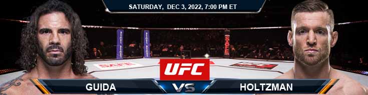 UFC Fight Night Guida vs Holtzman 12-3-2022 Picks Predictions and Preview
