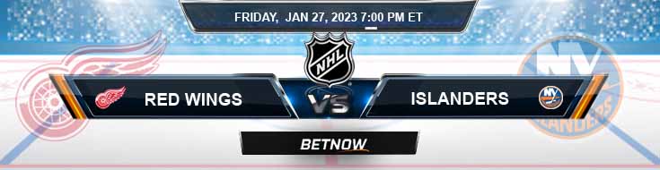 Detroit Red Wings vs New York Islanders 1-27-2023 Odds Picks and Predictions