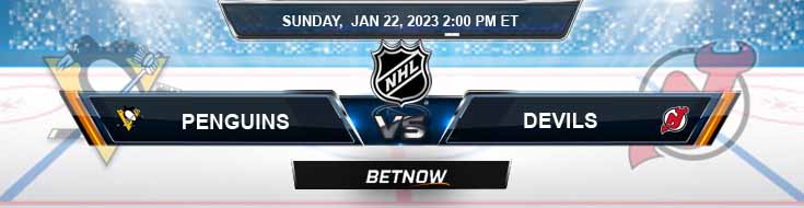 Pittsburgh Penguins vs New Jersey Devils 1-22-2023 Odds Picks and Predictions