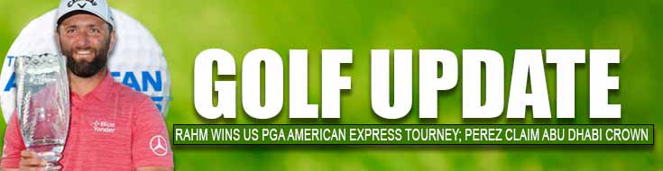 Rahm wins US PGA American Express tourney; Perez claim Abu Dhabi crown