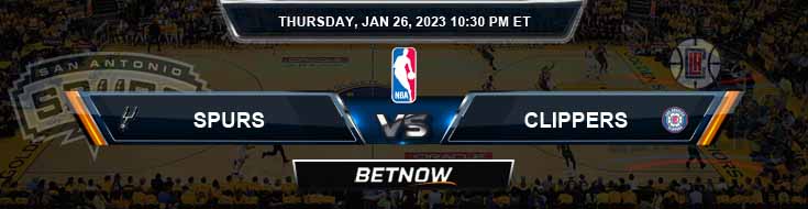San Antonio Spurs vs Los Angeles Clippers 1-26-2023 Odds Picks and Forecast