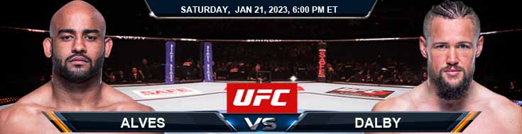 UFC 283 Alves vs Dalby 01-21-2023 Predictions Spread and Preview