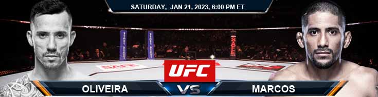UFC 283 Oliveira vs Marcos 01-21-2023 Odds Analysis and Picks
