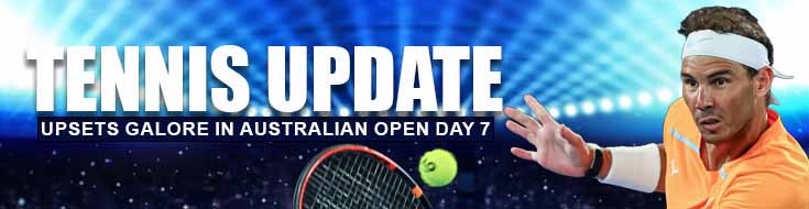 Upsets galore in Australian Open Day 7