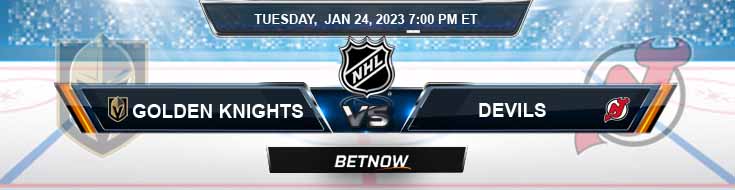 Vegas Golden Knights vs New Jersey Devils 1-24-2023 Forecast Predictions and Tips