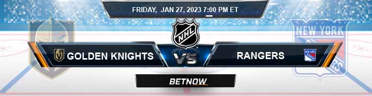 Vegas Golden Knights vs New York Rangers 1-27-2023 Preview Spread and Game Analysis