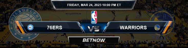 Philadelphia 76ers vs Golden State Warriors 3-24-2023 Predictions Tips and Preview