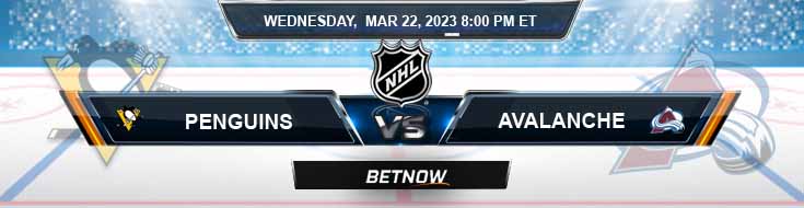 Pittsburgh Penguins vs Colorado Avalanche 3-22-2023 Odds Picks and Predictions