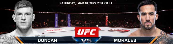 UFC 286 Chris Duncan vs Omar Morales 03-18-2023 Preview Picks and Betting Predictions
