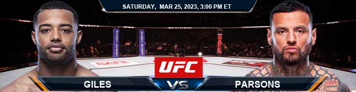 UFC ON ESPN 43 Giles vs Parsons 03-25-2023 Betting Odds Predictions and Preview