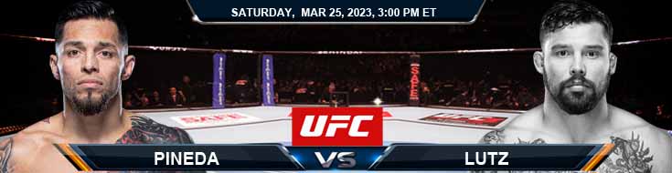 UFC ON ESPN 43 Pineda vs Lutz 03-25-2023 Fight Picks Preview and Odds