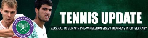 Alcaraz, Bublik win pre-Wimbledon grass tourneys in UK, Germany