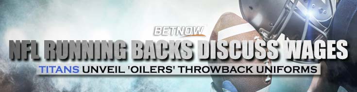 NFL Running Backs Discuss Wages, Titans Unveil 'Oilers' Throwback Uniforms