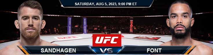 UFC ON ESPN 50 Sandhagen vs Font 08/05/2023 Predictions