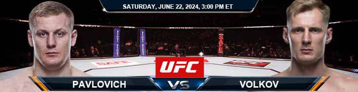 UFC on ABC 6: Pavlovich vs. Volkov 6/22/24 Fight Forecast, Picks and Analysis