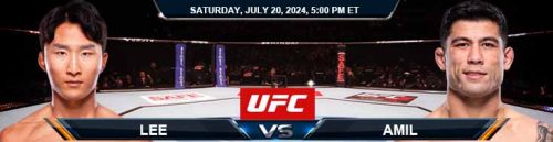 Lee vs. Amil 7/20/24 UFC on ESPN 60 Betting Picks