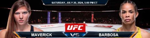 Miranda Maverick vs. Dione Barbosa 7/20/24 UFC on ESPN 60 Betting Picks